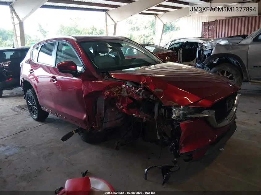 2021 Mazda Cx-5 Touring VIN: JM3KFACM5M1377894 Lot: 45528561