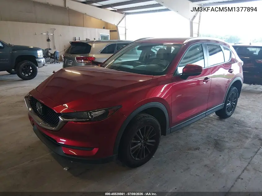 2021 Mazda Cx-5 Touring VIN: JM3KFACM5M1377894 Lot: 45528561