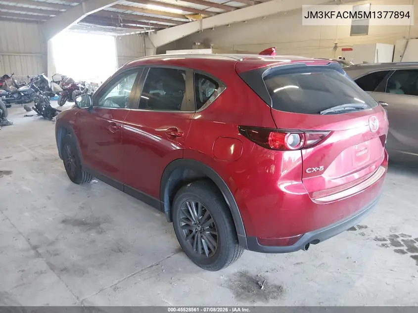 2021 Mazda Cx-5 Touring VIN: JM3KFACM5M1377894 Lot: 45528561