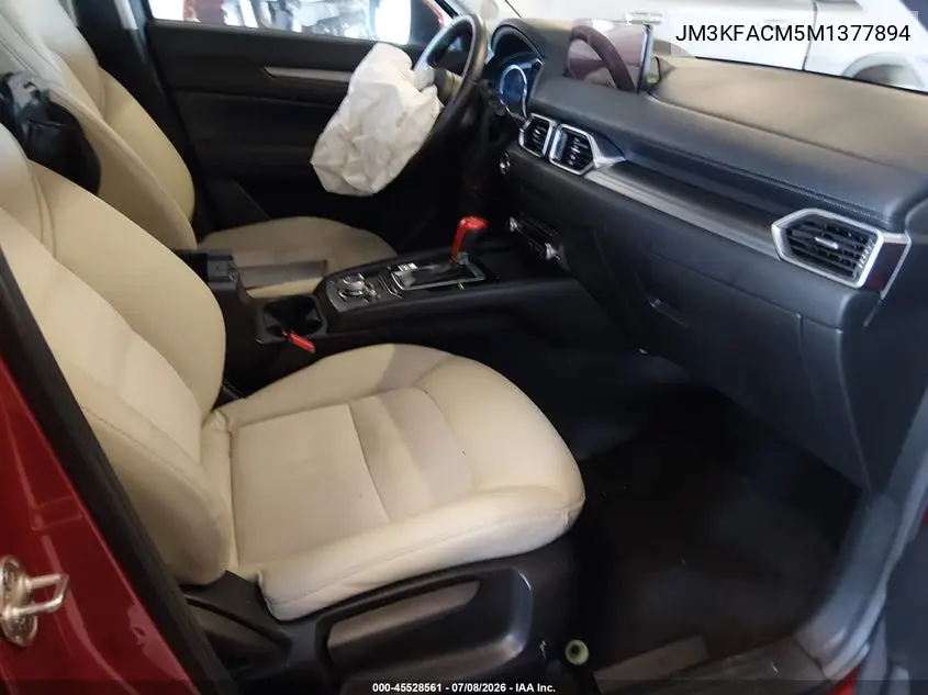 2021 Mazda Cx-5 Touring VIN: JM3KFACM5M1377894 Lot: 45528561