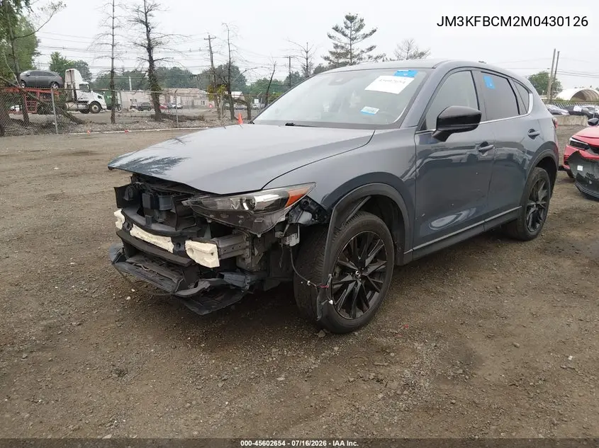 2021 Mazda Cx-5 Carbon Edition VIN: JM3KFBCM2M0430126 Lot: 45602654