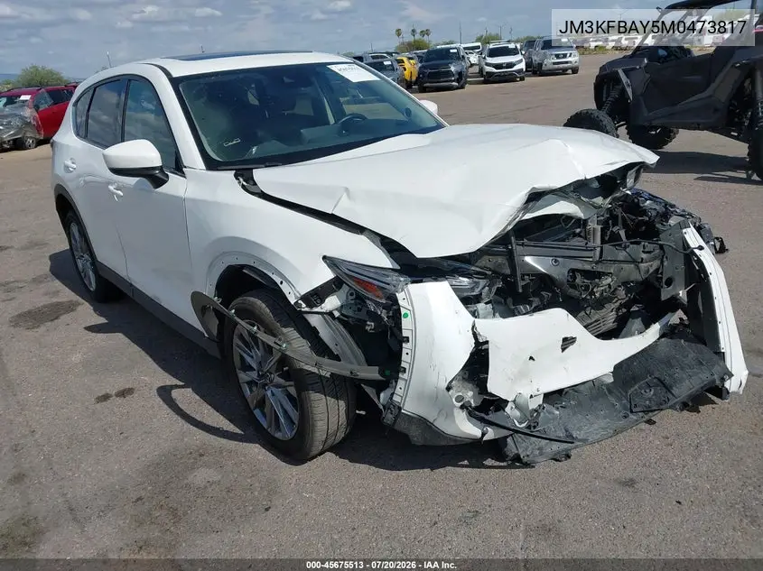 2021 Mazda Cx-5 Grand Touring Reserve VIN: JM3KFBAY5M0473817 Lot: 45675513