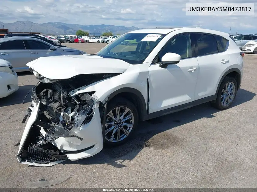 2021 Mazda Cx-5 Grand Touring Reserve VIN: JM3KFBAY5M0473817 Lot: 45675513