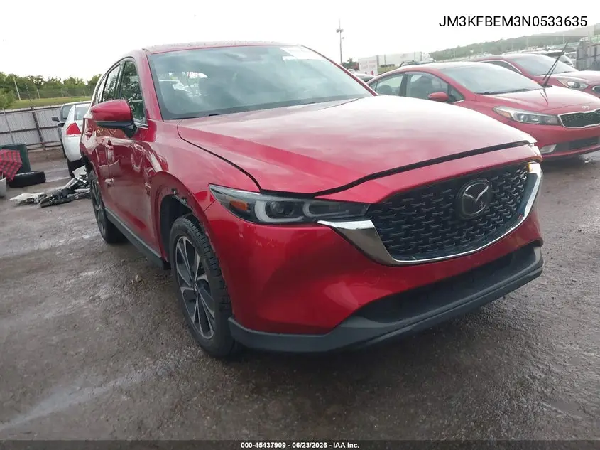 2022 Mazda Cx-5 2.5 S Premium Plus VIN: JM3KFBEM3N0533635 Lot: 45437909