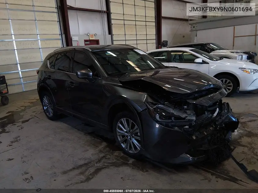 2022 Mazda Cx-5 2.5 Turbo Signature VIN: JM3KFBXY9N0601694 Lot: 45555068