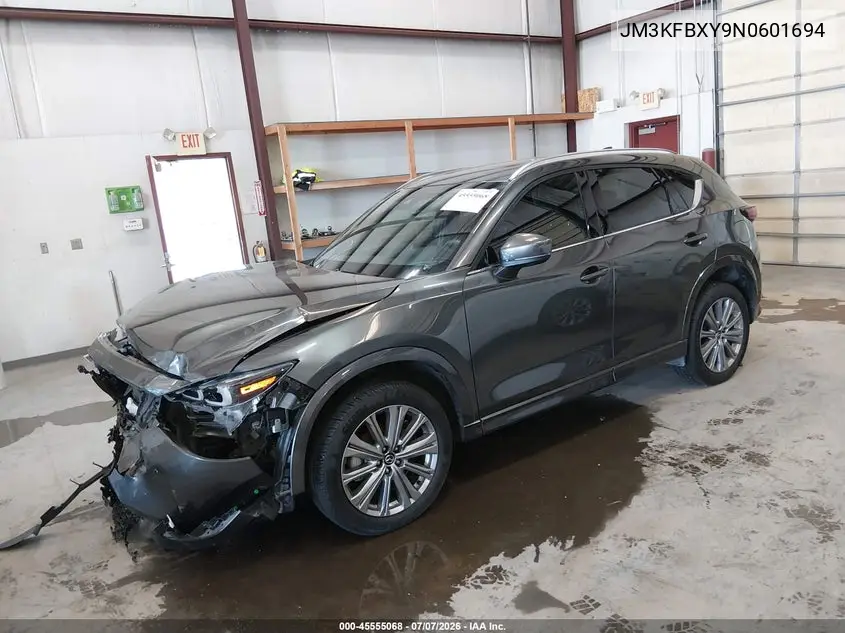 2022 Mazda Cx-5 2.5 Turbo Signature VIN: JM3KFBXY9N0601694 Lot: 45555068
