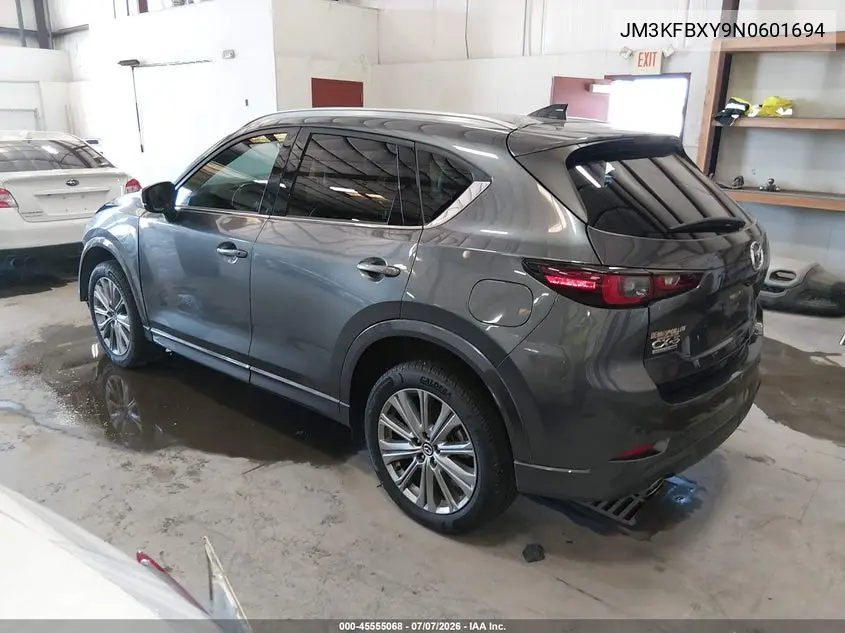 2022 Mazda Cx-5 2.5 Turbo Signature VIN: JM3KFBXY9N0601694 Lot: 45555068