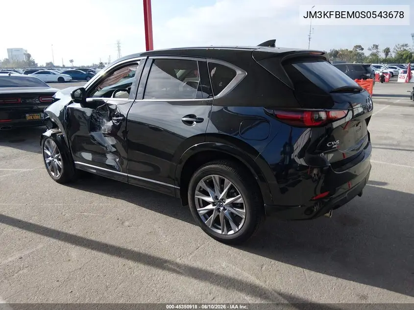 2025 Mazda Cx-5 2.5 S Premium Plus VIN: JM3KFBEM0S0543678 Lot: 45350918