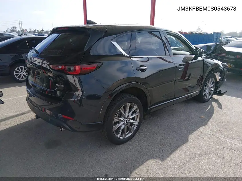 2025 Mazda Cx-5 2.5 S Premium Plus VIN: JM3KFBEM0S0543678 Lot: 45350918