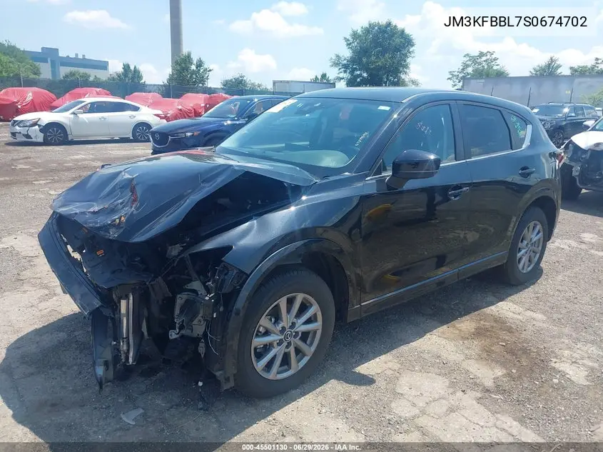 2025 Mazda Cx-5 2.5 S Select VIN: JM3KFBBL7S0674702 Lot: 45501130