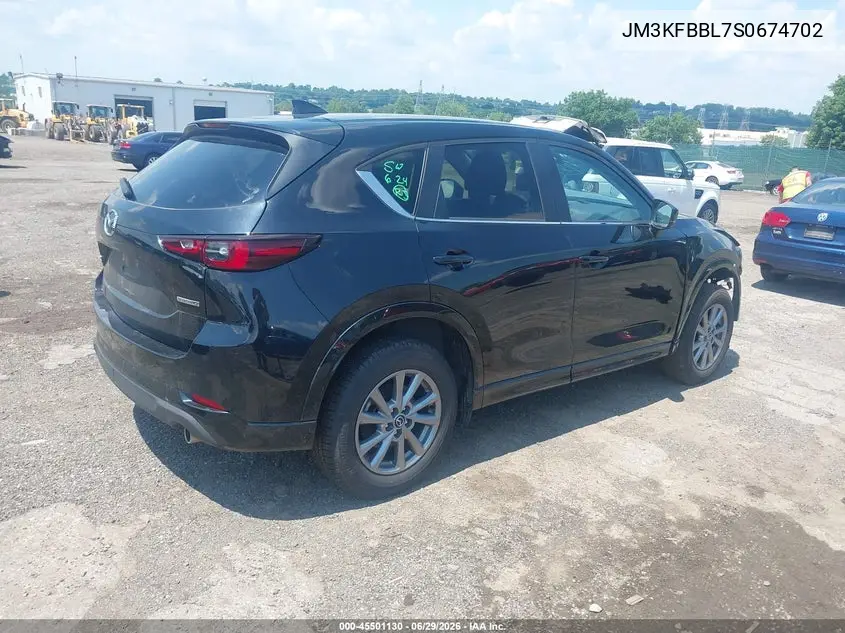 2025 Mazda Cx-5 2.5 S Select VIN: JM3KFBBL7S0674702 Lot: 45501130