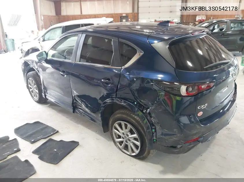 2025 Mazda Cx-5 2.5 S Select VIN: JM3KFBBL3S0542178 Lot: 45594879