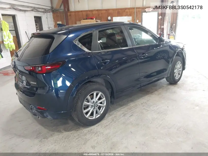2025 Mazda Cx-5 2.5 S Select VIN: JM3KFBBL3S0542178 Lot: 45594879