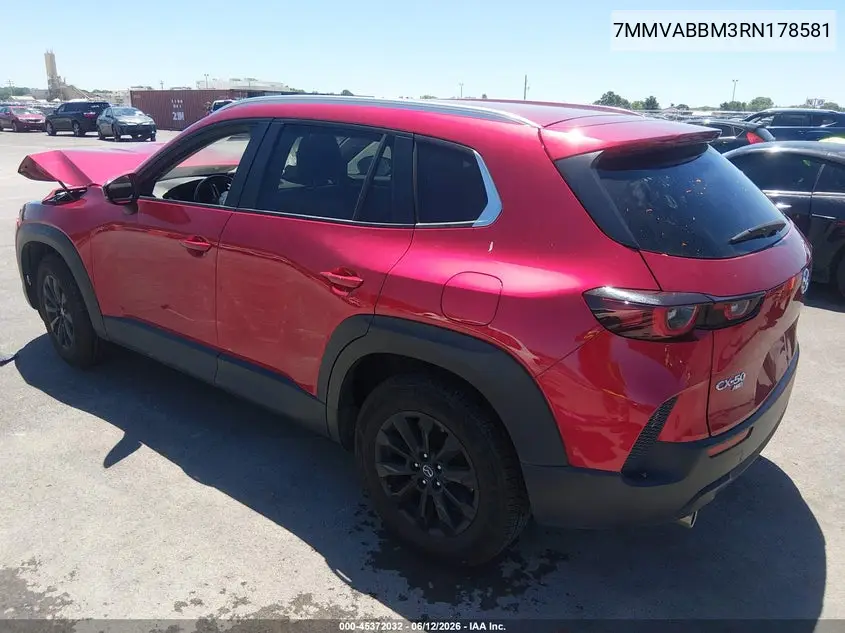 2024 Mazda Cx-50 2.5 S Preferred VIN: 7MMVABBM3RN178581 Lot: 45372032