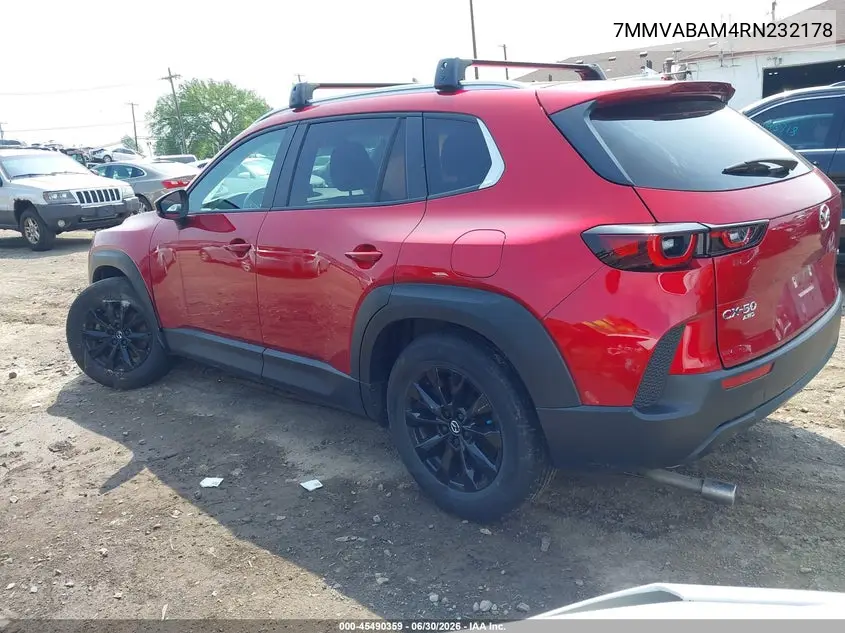 2024 Mazda Cx-50 2.5 S Select VIN: 7MMVABAM4RN232178 Lot: 45490359
