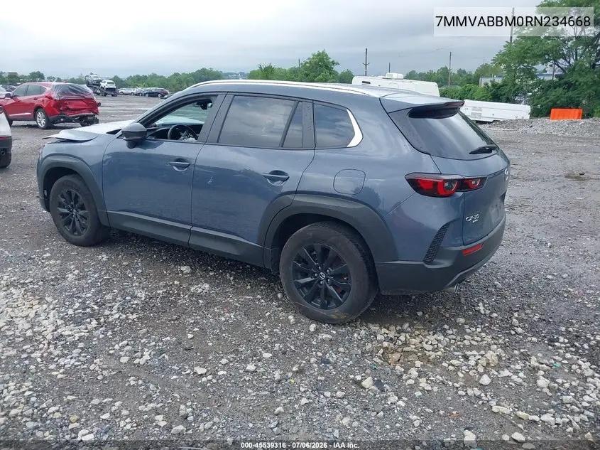 2024 Mazda Cx-50 2.5 S Preferred VIN: 7MMVABBM0RN234668 Lot: 45539316
