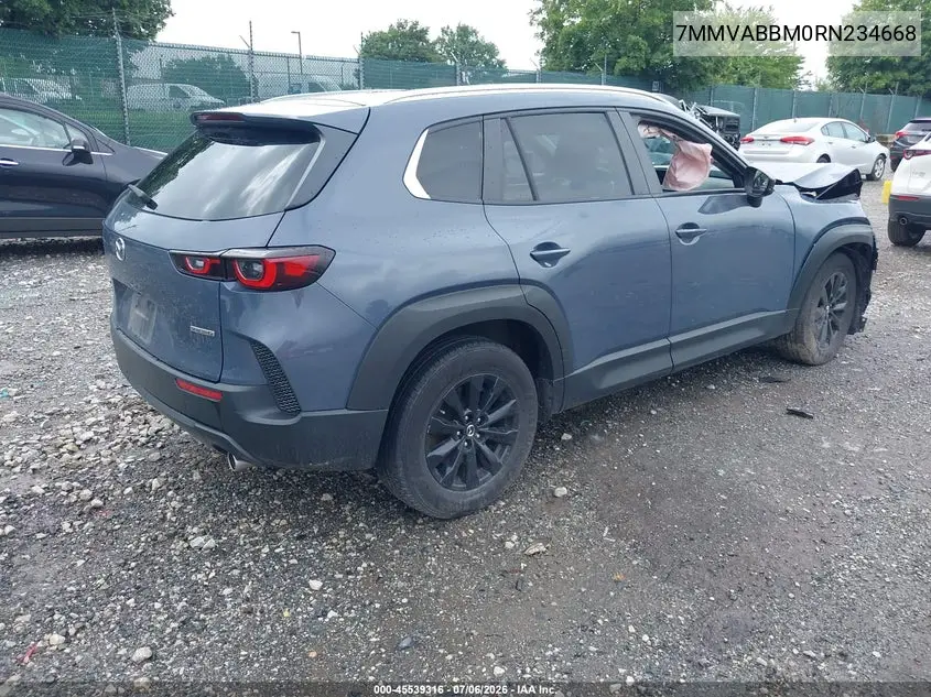 2024 Mazda Cx-50 2.5 S Preferred VIN: 7MMVABBM0RN234668 Lot: 45539316