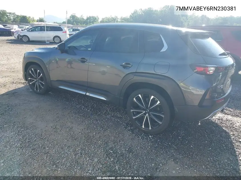 2024 Mazda Cx-50 2.5 Turbo Premium Plus VIN: 7MMVABEY6RN230381 Lot: 45651690