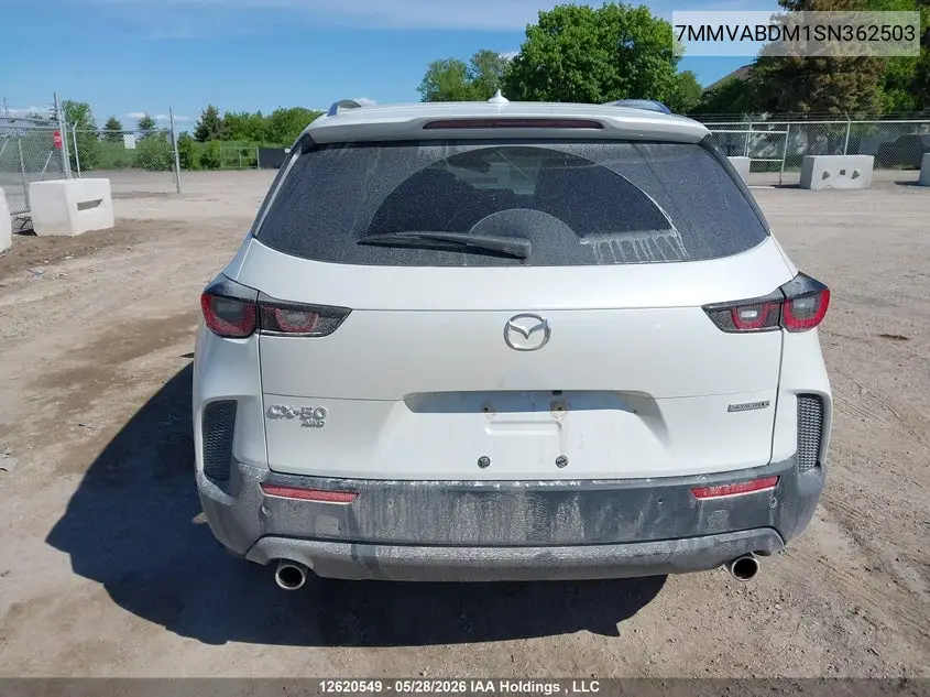 2025 Mazda Cx-50 Gt VIN: 7MMVABDM1SN362503 Lot: 12620549