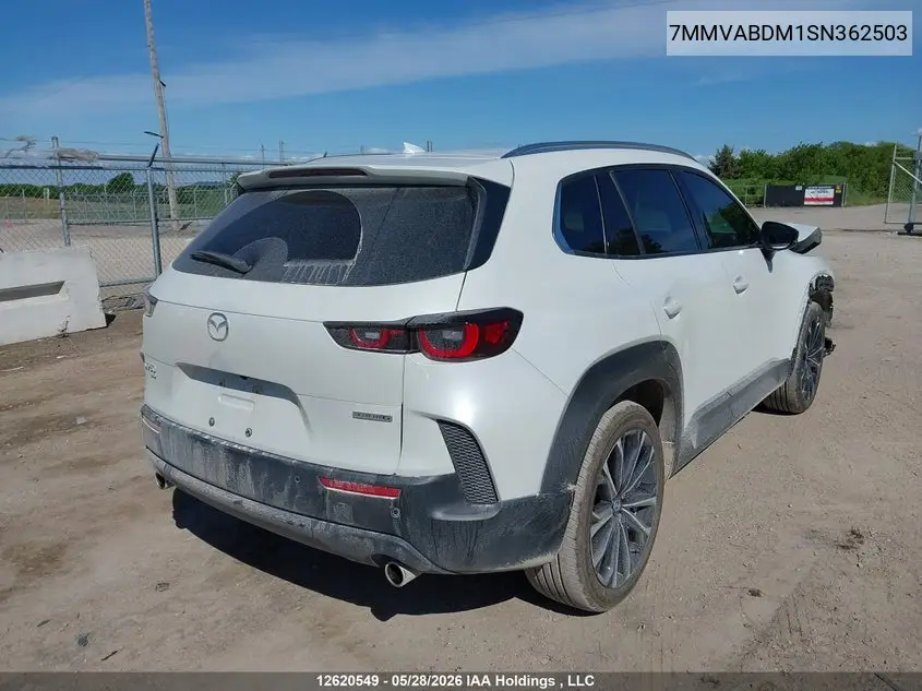 2025 Mazda Cx-50 Gt VIN: 7MMVABDM1SN362503 Lot: 12620549