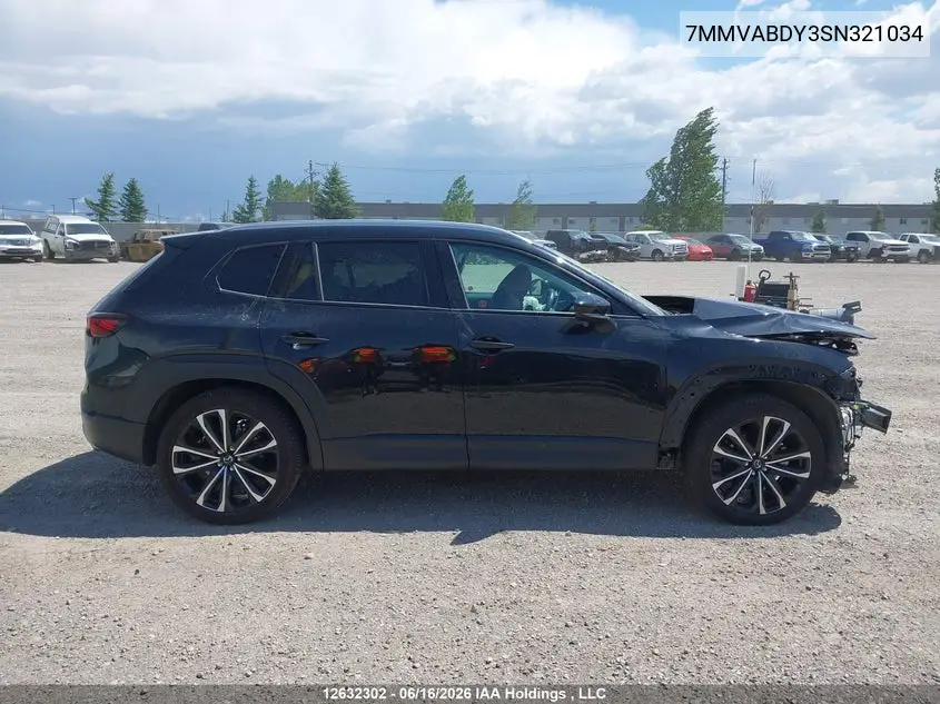 2025 Mazda Cx-50 Gt/Meridian VIN: 7MMVABDY3SN321034 Lot: 12632302