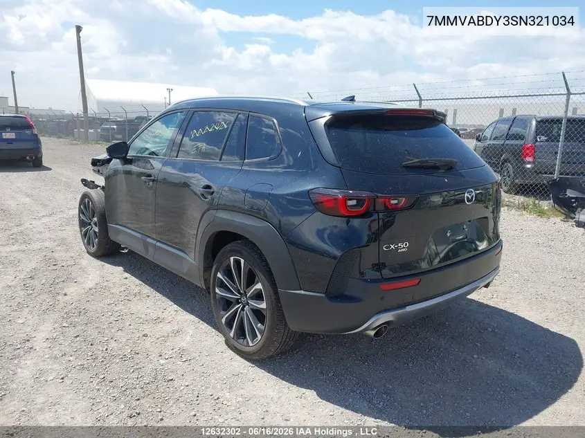 2025 Mazda Cx-50 Gt/Meridian VIN: 7MMVABDY3SN321034 Lot: 12632302