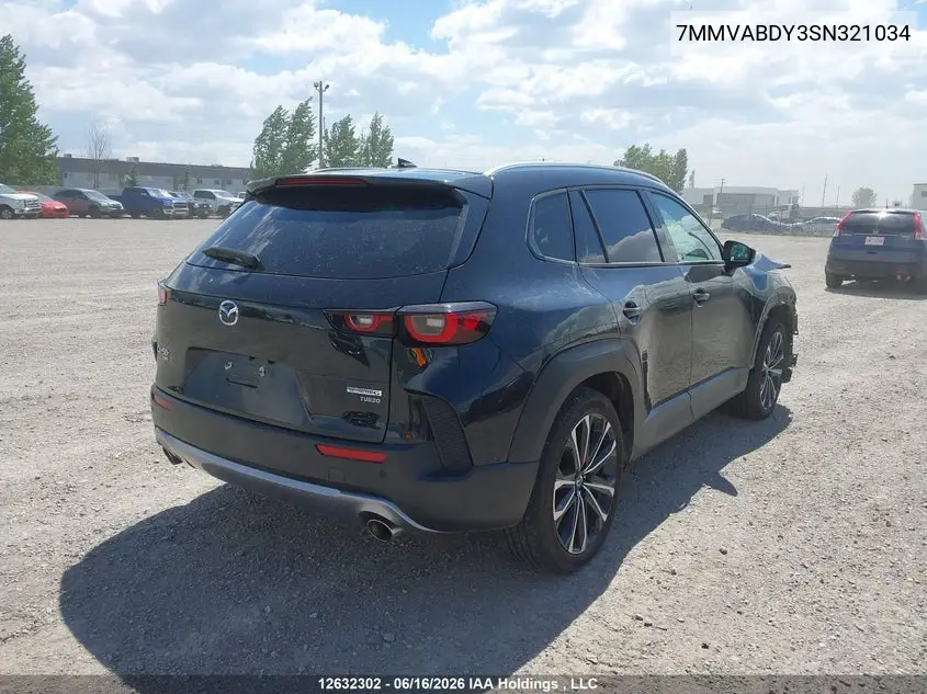 2025 Mazda Cx-50 Gt/Meridian VIN: 7MMVABDY3SN321034 Lot: 12632302