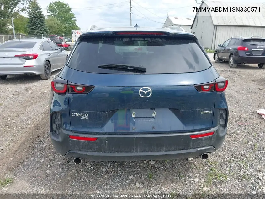 2025 Mazda Cx-50 Gt VIN: 7MMVABDM1SN330571 Lot: 12637059