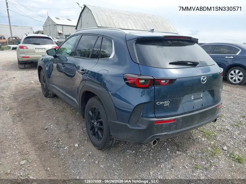 2025 Mazda Cx-50 Gt VIN: 7MMVABDM1SN330571 Lot: 12637059