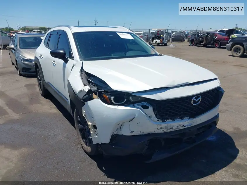 2025 Mazda Cx-50 2.5 S Premium Package VIN: 7MMVABDM8SN310317 Lot: 45356009