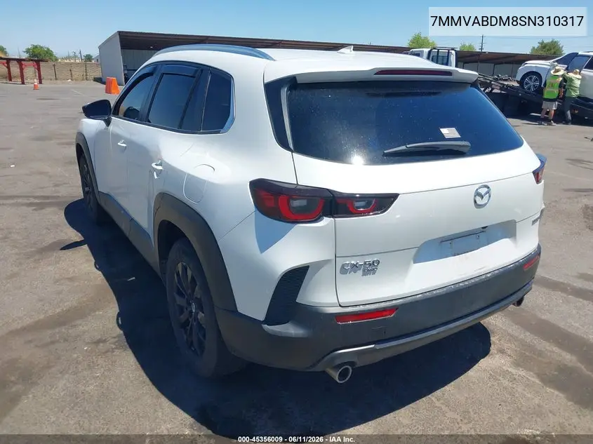 2025 Mazda Cx-50 2.5 S Premium Package VIN: 7MMVABDM8SN310317 Lot: 45356009