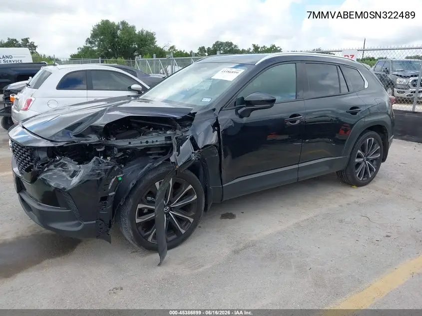 2025 Mazda Cx-50 2.5 S Premium Plus Package VIN: 7MMVABEM0SN322489 Lot: 45386899