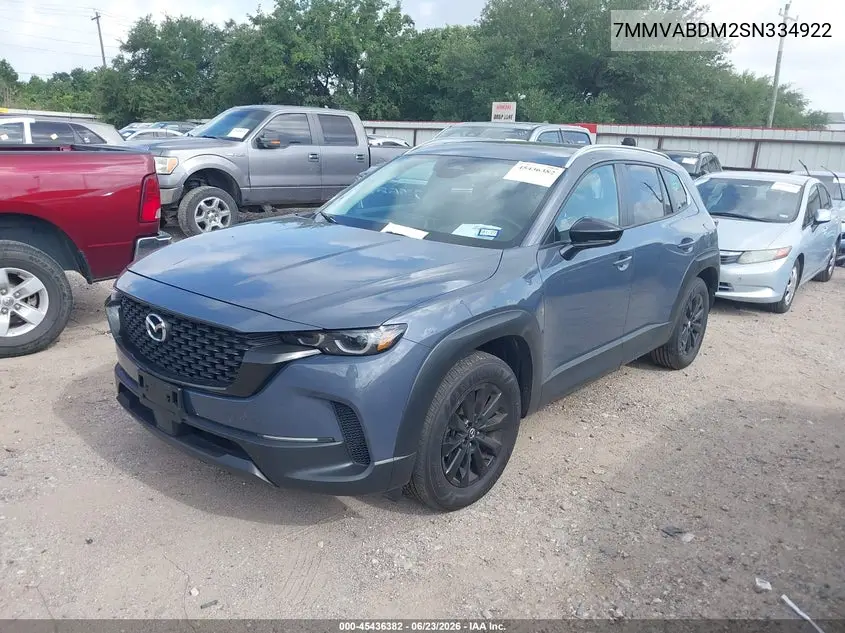2025 Mazda Cx-50 2.5 S Premium Package VIN: 7MMVABDM2SN334922 Lot: 45436382