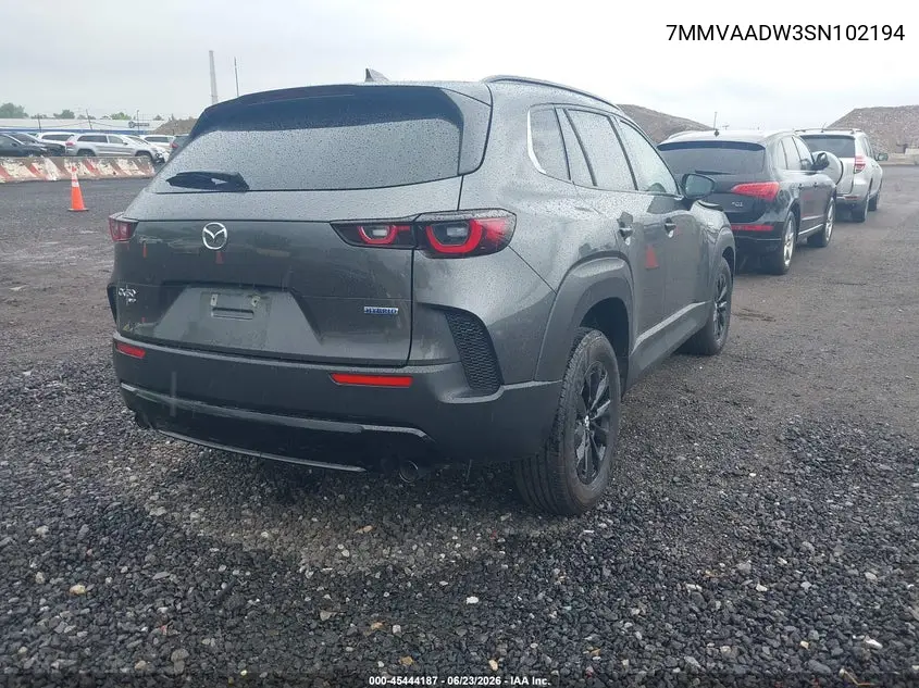 2025 Mazda Cx-50 Hybrid Premium Package VIN: 7MMVAADW3SN102194 Lot: 45444187