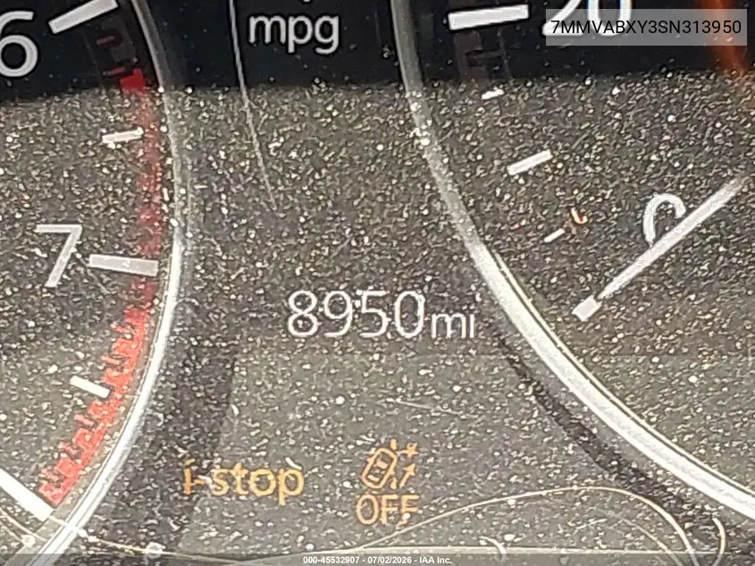 2025 Mazda Cx-50 2.5 Turbo Meridian Edition VIN: 7MMVABXY3SN313950 Lot: 45532907