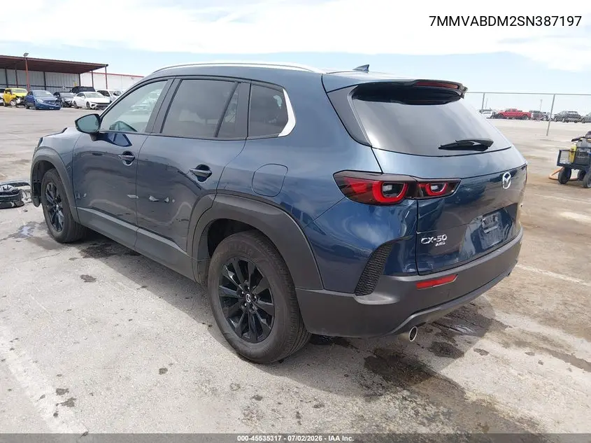 2025 Mazda Cx-50 2.5 S Premium Package VIN: 7MMVABDM2SN387197 Lot: 45535317