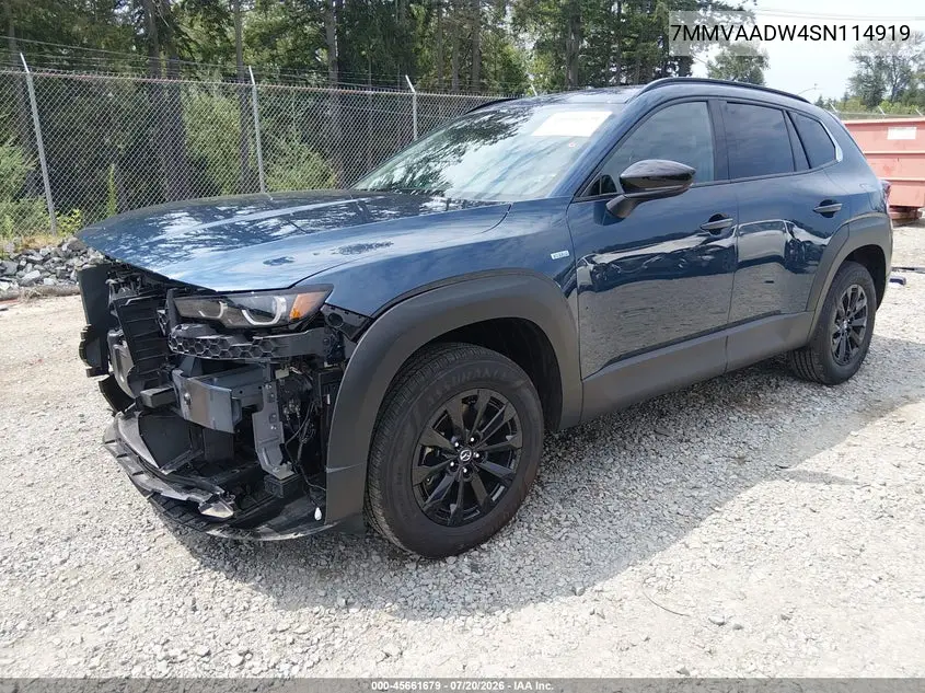 2025 Mazda Cx-50 Hybrid Premium Package VIN: 7MMVAADW4SN114919 Lot: 45661679