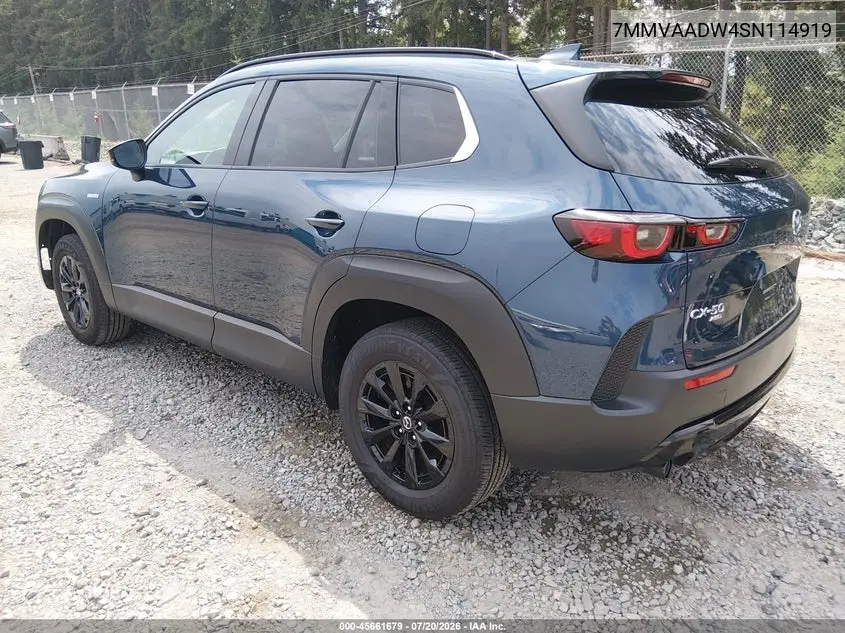 2025 Mazda Cx-50 Hybrid Premium Package VIN: 7MMVAADW4SN114919 Lot: 45661679
