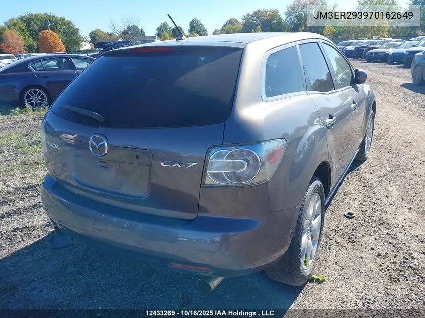 2007 Mazda Cx-7 Gs/Gt VIN: JM3ER293970162649 Lot: 12433269