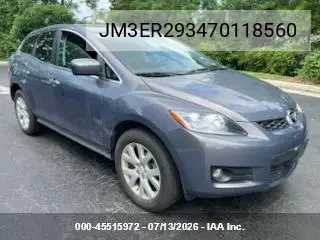 2007 Mazda Cx-7 Grand Touring VIN: JM3ER293470118560 Lot: 45515972