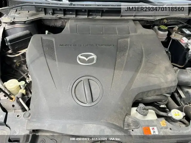 2007 Mazda Cx-7 Grand Touring VIN: JM3ER293470118560 Lot: 45515972