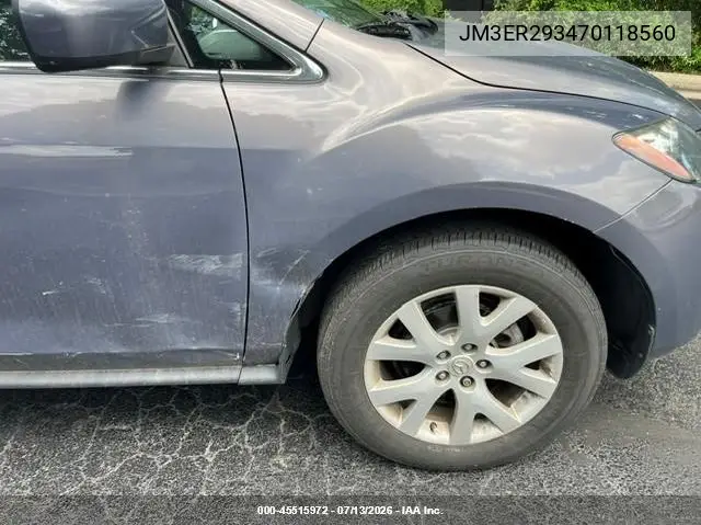 2007 Mazda Cx-7 Grand Touring VIN: JM3ER293470118560 Lot: 45515972