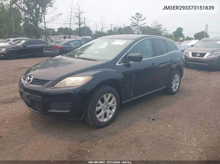 2007 Mazda Cx-7 Sport VIN: JM3ER293370151839 Lot: 45612802