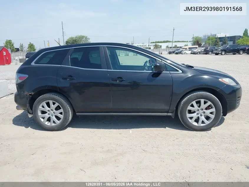 2008 Mazda Cx-7 VIN: JM3ER293980191568 Lot: 12628351