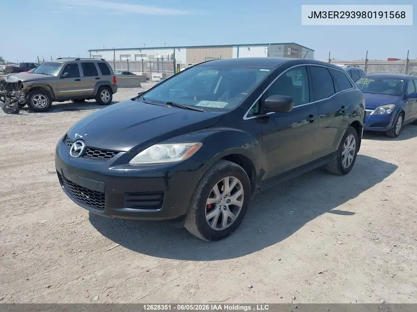 2008 Mazda Cx-7 VIN: JM3ER293980191568 Lot: 12628351