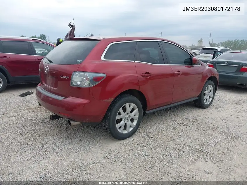2008 Mazda Cx-7 Touring VIN: JM3ER293080172178 Lot: 45047676