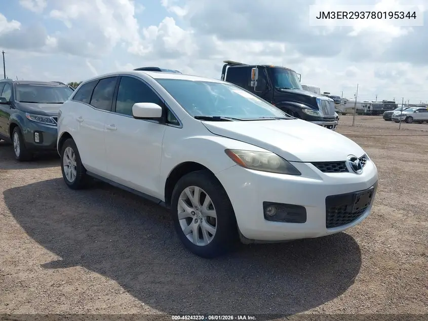 2008 Mazda Cx-7 Touring VIN: JM3ER293780195344 Lot: 45243230