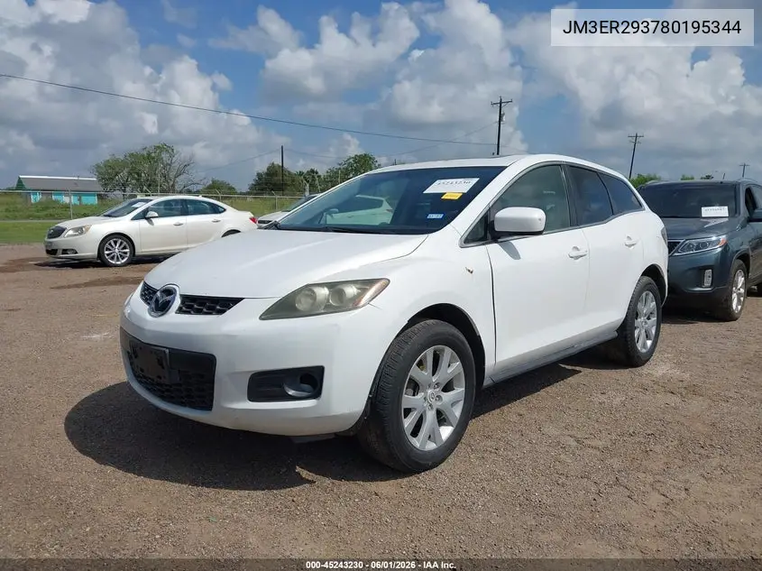 2008 Mazda Cx-7 Touring VIN: JM3ER293780195344 Lot: 45243230