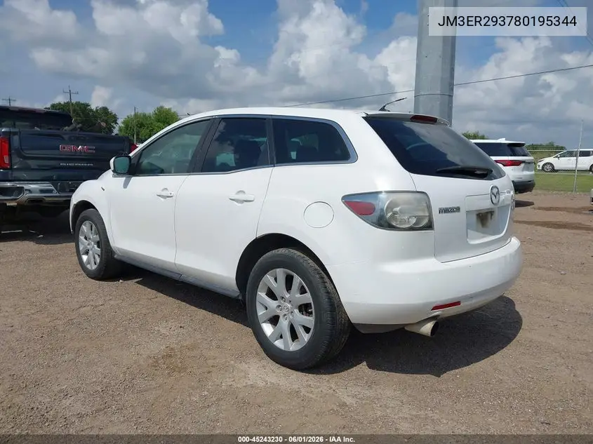 2008 Mazda Cx-7 Touring VIN: JM3ER293780195344 Lot: 45243230