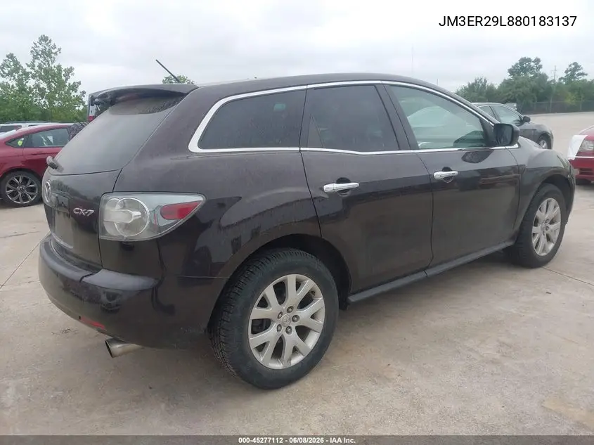 2008 Mazda Cx-7 Grand Touring VIN: JM3ER29L880183137 Lot: 45277112